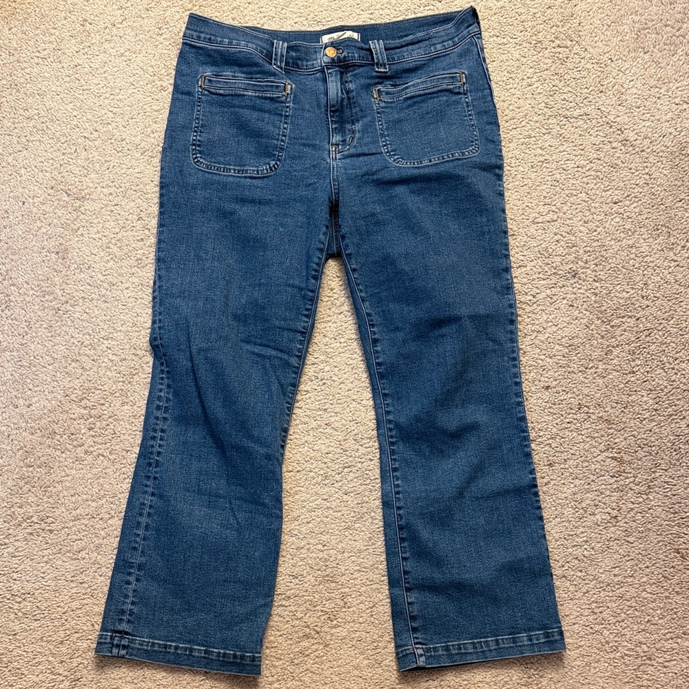 Madewell Flare & Wide Leg Jeans in Deep Blue